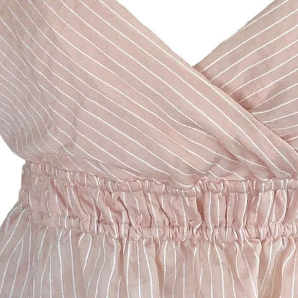 Maeve 1X anthropology crop top, pink and white. Size 1X - Picture 2 of 9